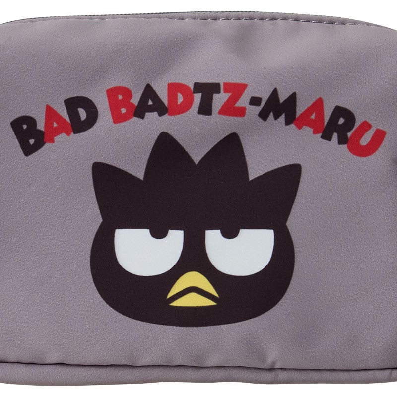 Internal view of Badtz-Maru zipper pouch showing organizational pocket.