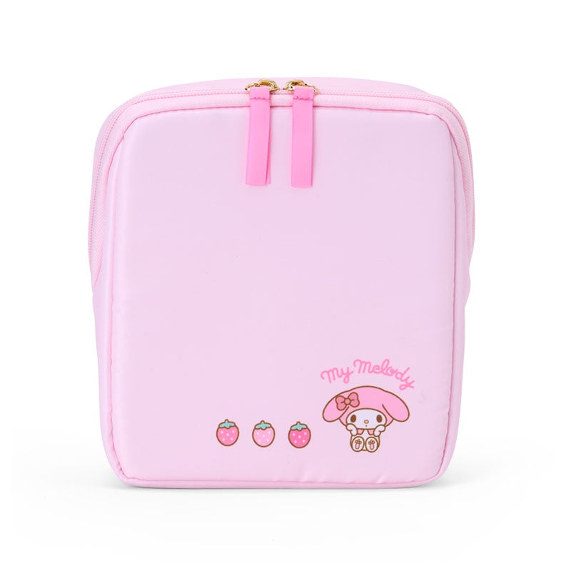 My Melody pencil pouch unzipped showing compartments