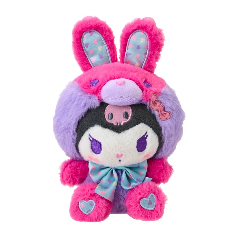 Kuromi Spring Bunny plush toy in a bunny-themed outfit with embroidered details