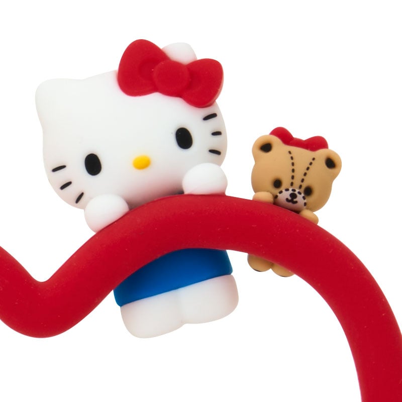 Hello Kitty Besties Smartphone Wrist Ring being used to take a selfie, demonstrating its functionality