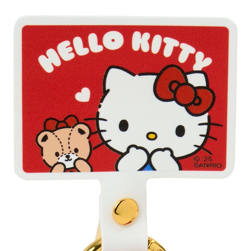 Hello Kitty Besties Smartphone Wrist Ring being used to take a selfie, demonstrating its functionality