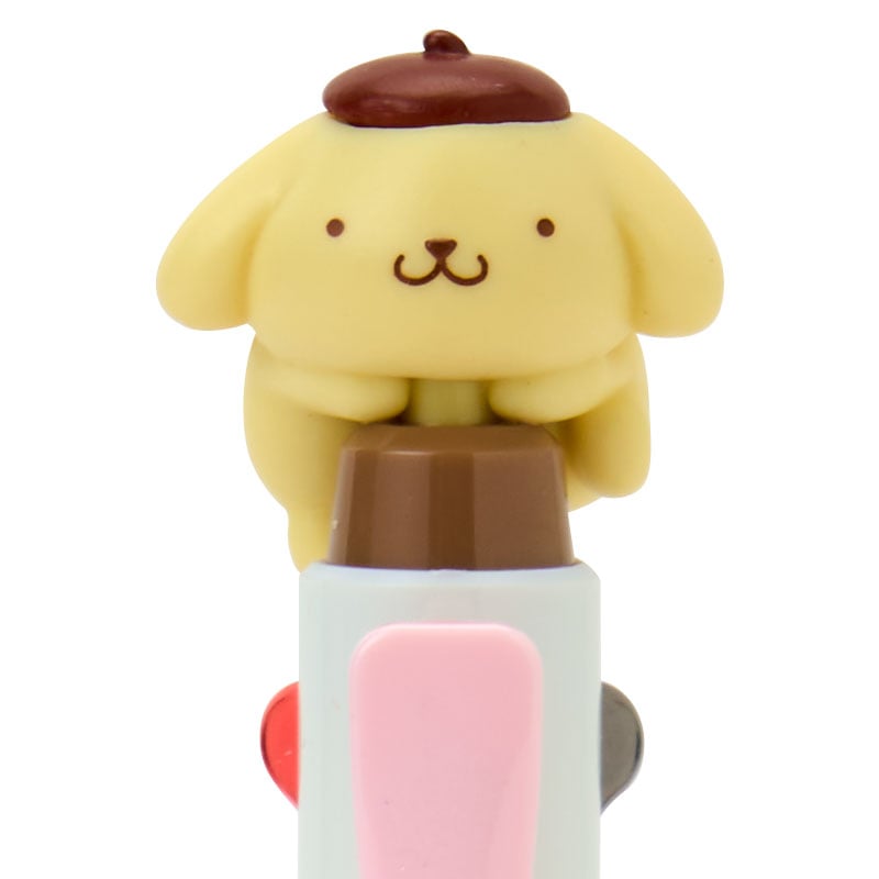 Pompompurin character mascot on the pen cap