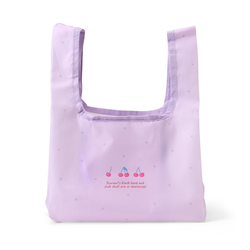 Kuromi character design on the front and back of the lunch tote