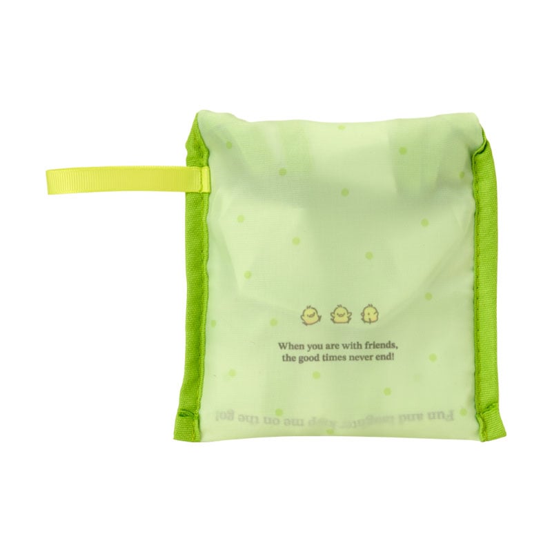 Front view of Pochacco lunch tote featuring playful character print