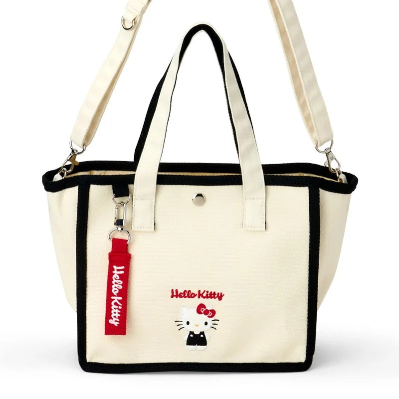 Hello Kitty tote bag with character strap and shoulder strap
