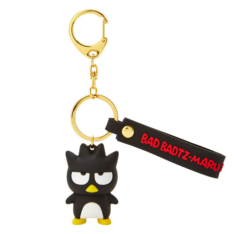 Badtz-maru Sanrio keychain front view with molded mascot
