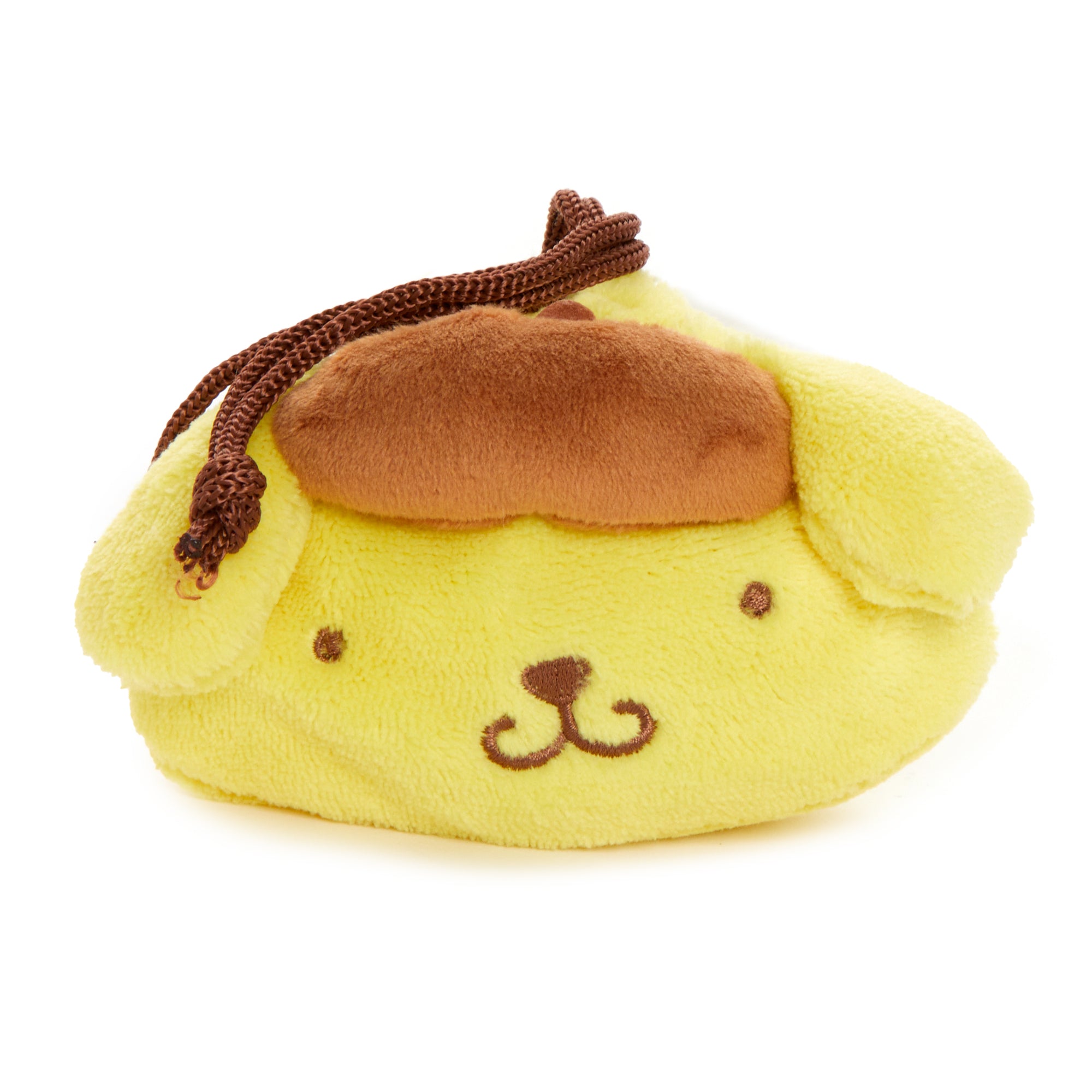 Pompompurin mini drawstring pouch with coordinating closure