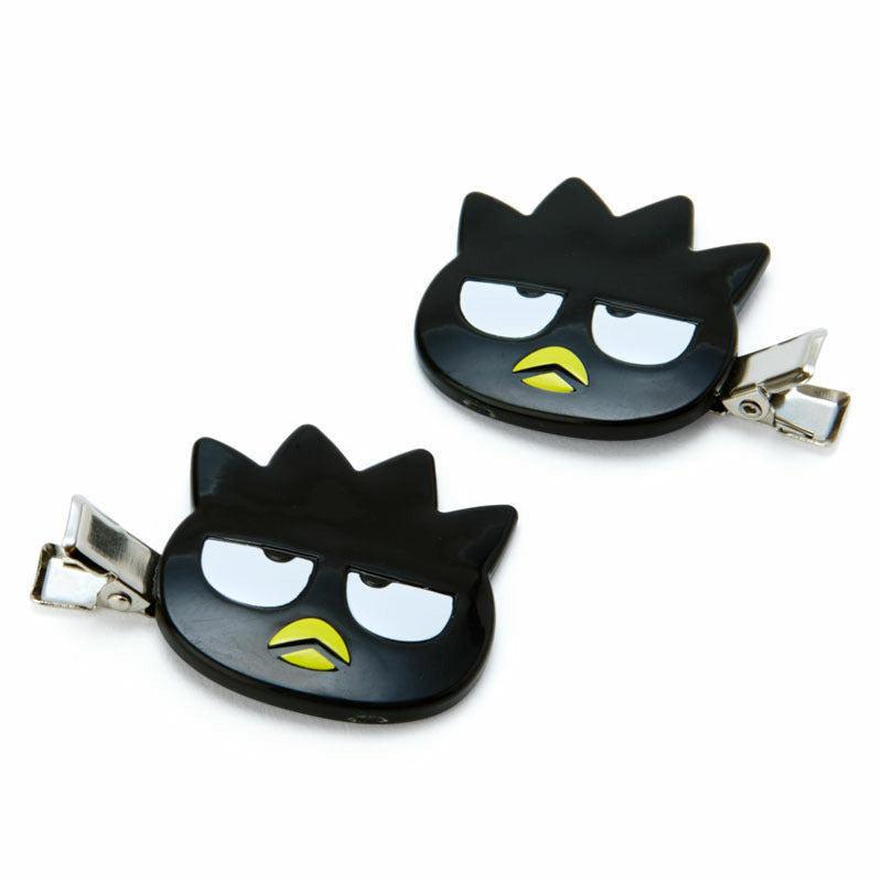 Badtz-maru mini duckbill hair clips being worn on hime bangs