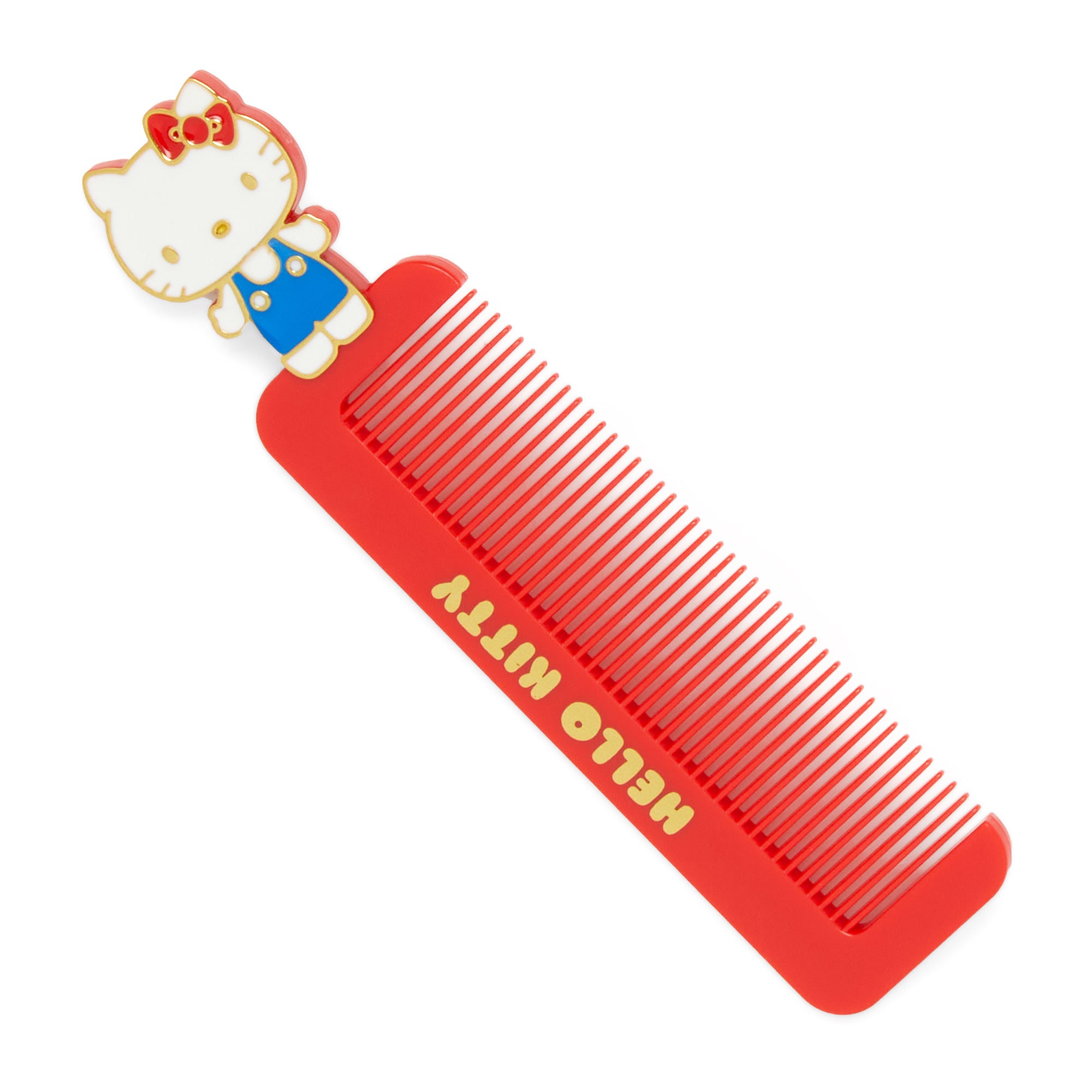 Hello Kitty comb in travel case for pixie cuts