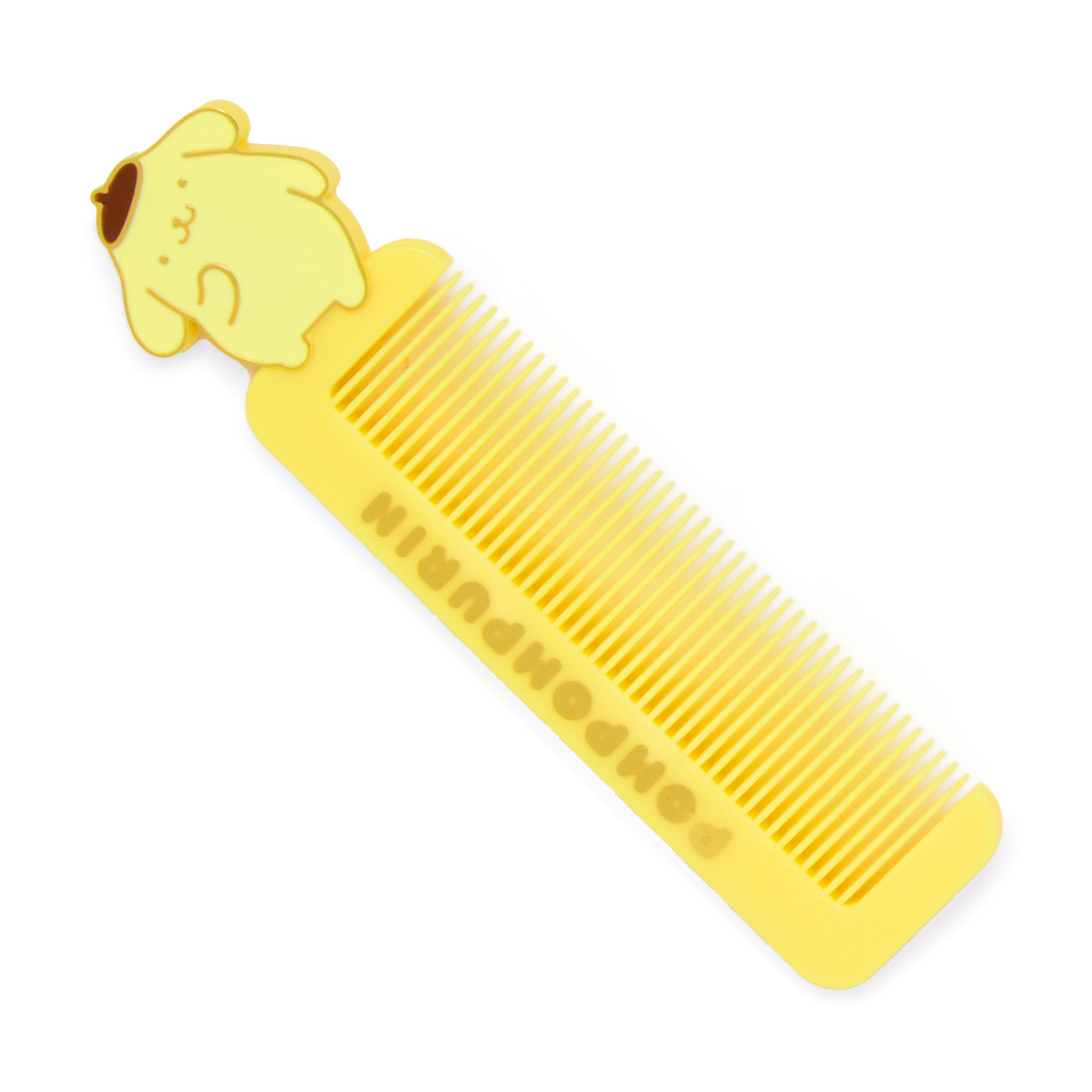 Pompompurin comb close-up, highlighting its die-cut details and Pompompurin character design