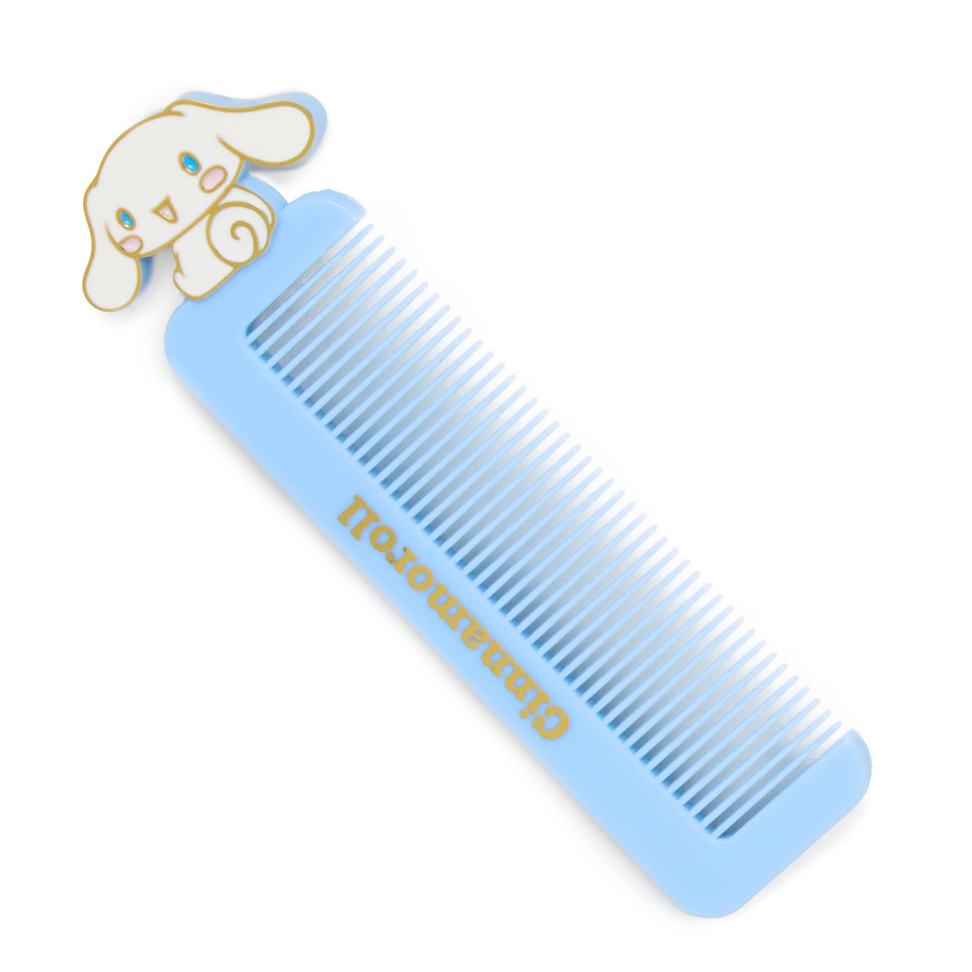 Cinnamoroll hair cutting comb in a stylish plastic case, ideal for hair styling.