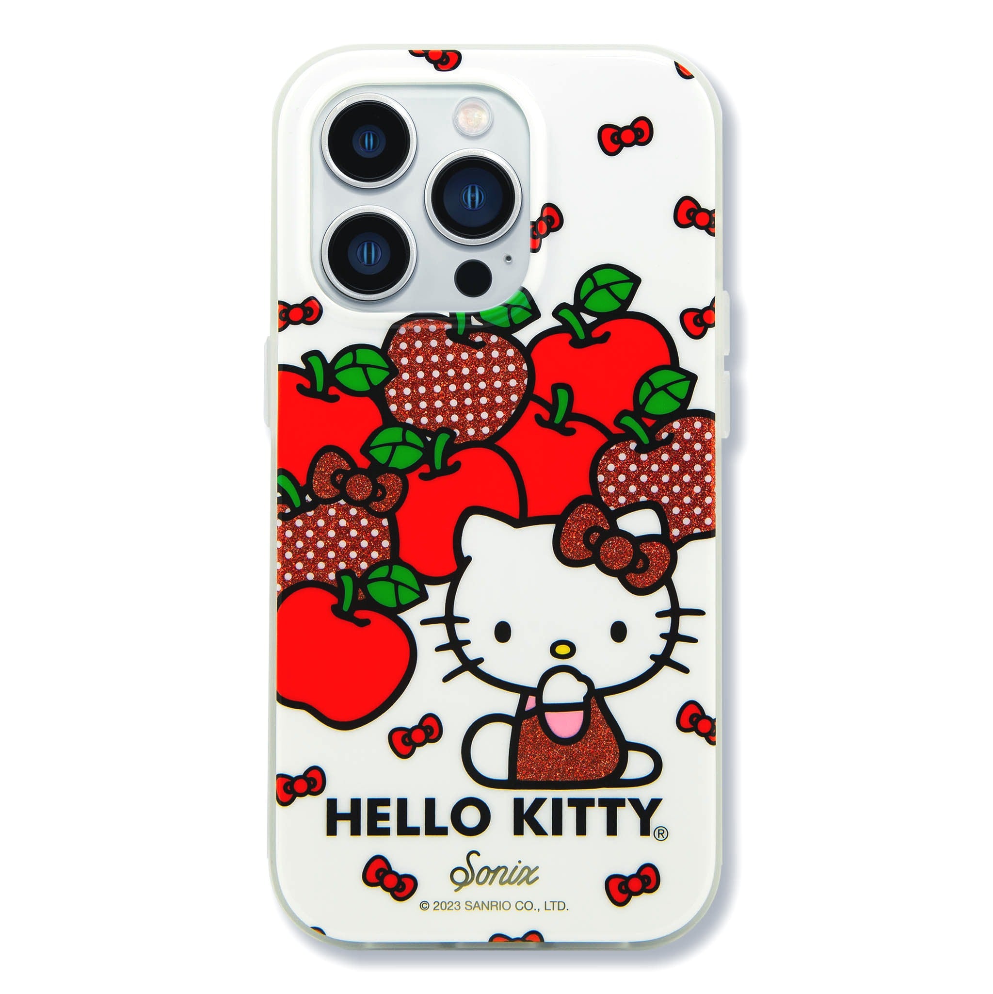 Back view of Hello Kitty Sonix iPhone case highlighting its design