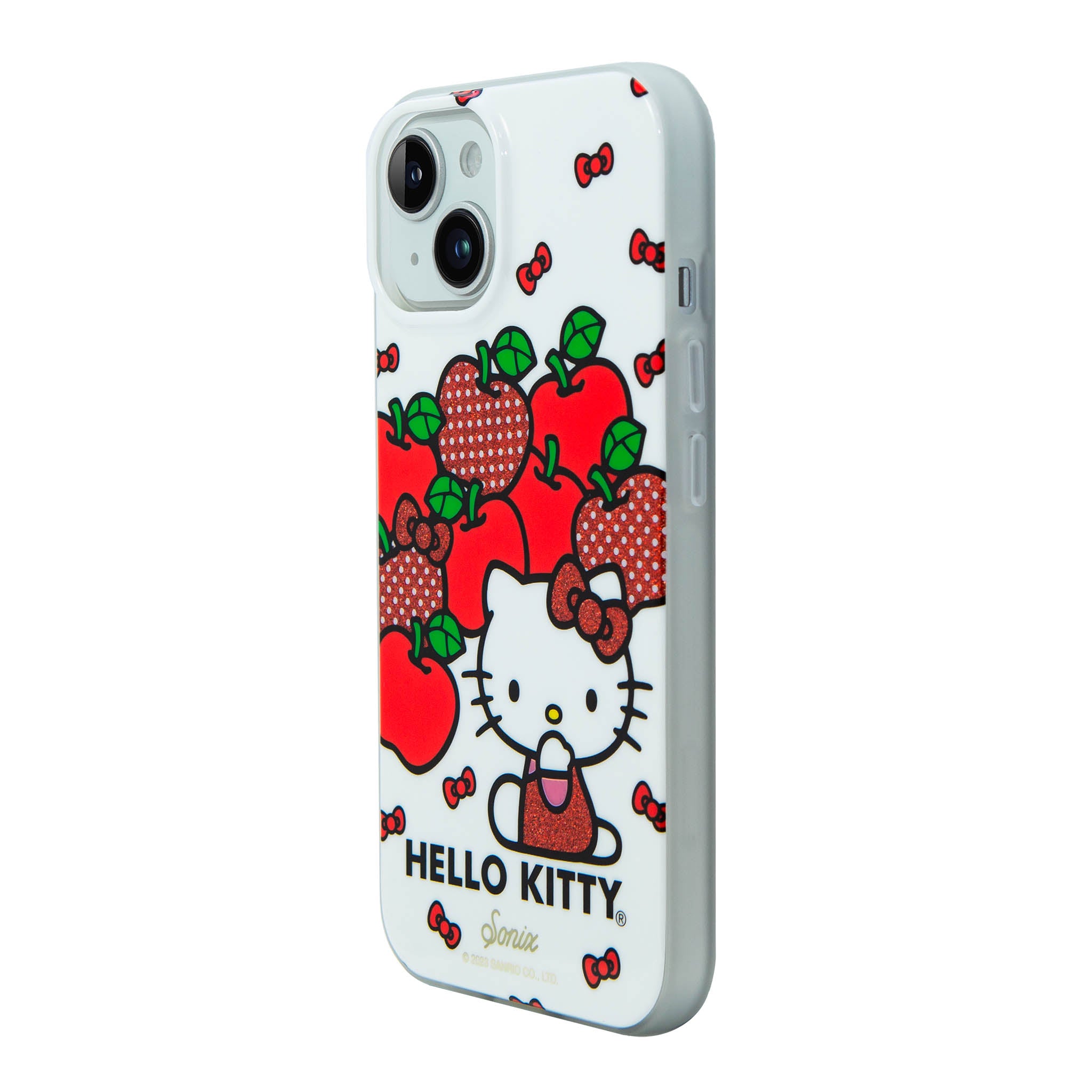 Sonix Hello Kitty antimicrobial iPhone case being used in a daily setting