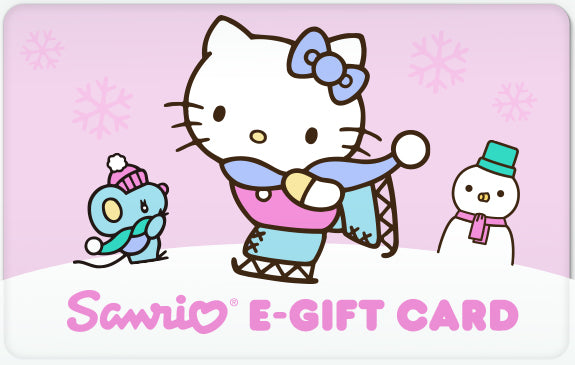 Sanrio Hello Kitty Digital Gift Card on a pink background, showcasing the Pink Wonderland design.