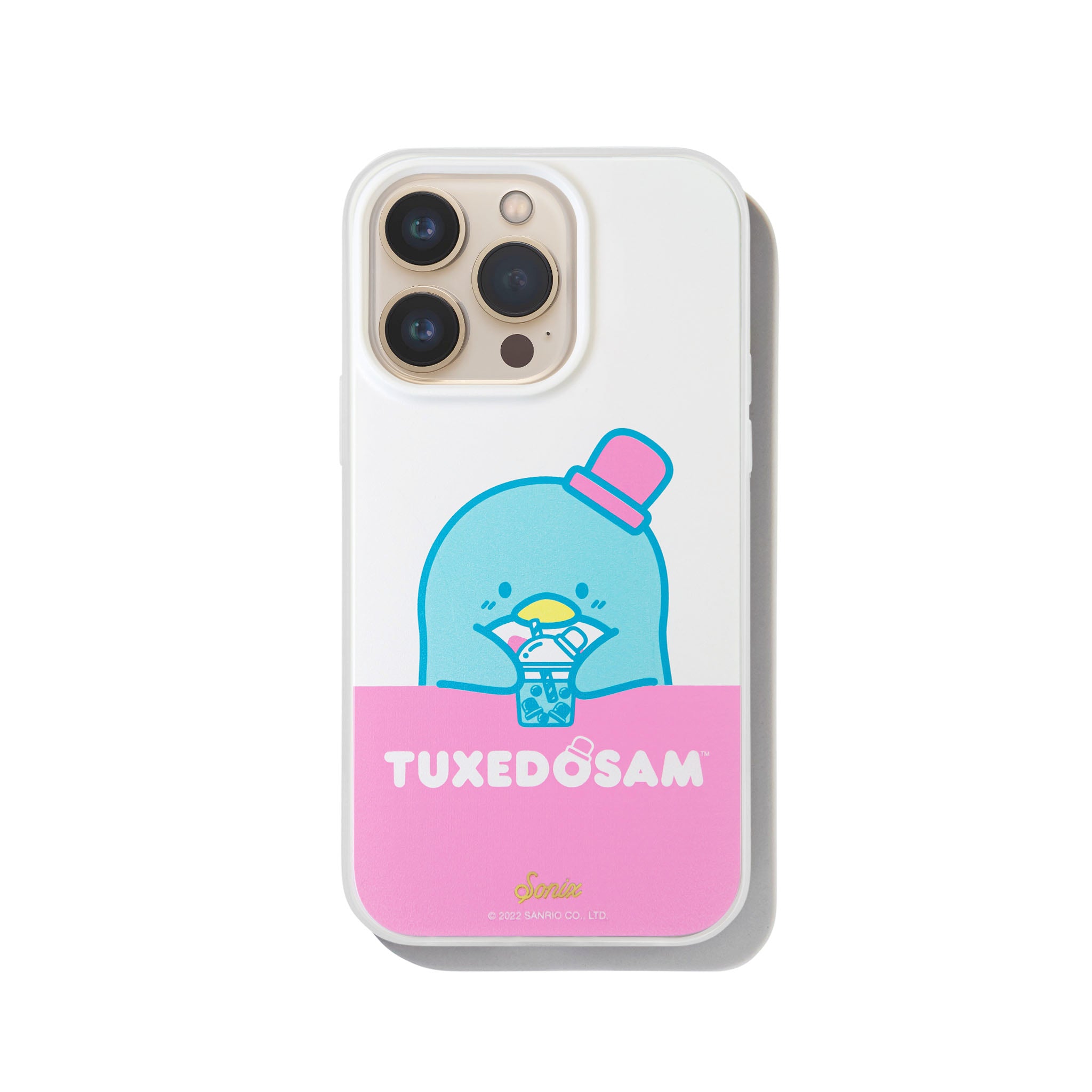Tuxedosam x Sonix iPhone case displayed with MagSafe® charging feature.