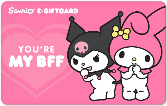 Sanrio e-Gift Card featuring beloved characters for best friends.