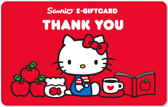 Digital Sanrio gift card with cute characters, ideal for online thank you gifts