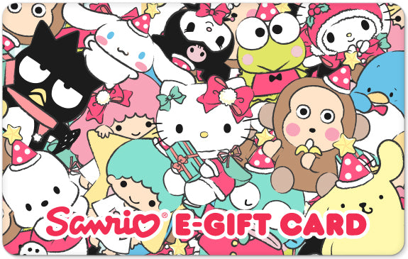 Hello Kitty holiday e-gift card preview with festive design