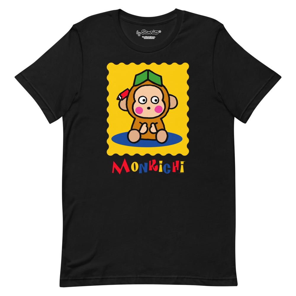 Front view of Monkichi Classic Logo Cotton T-Shirt in casual setting.