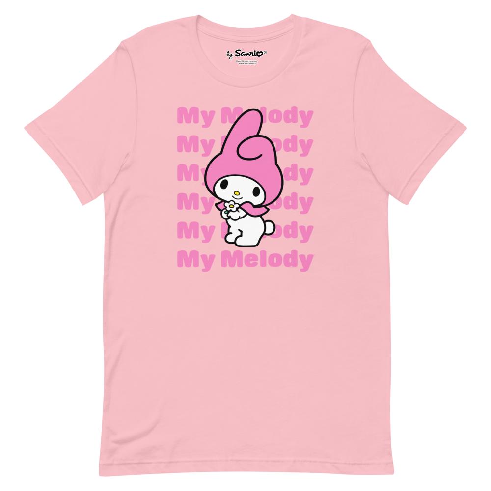 My Melody t-shirt in soft pink color, front view