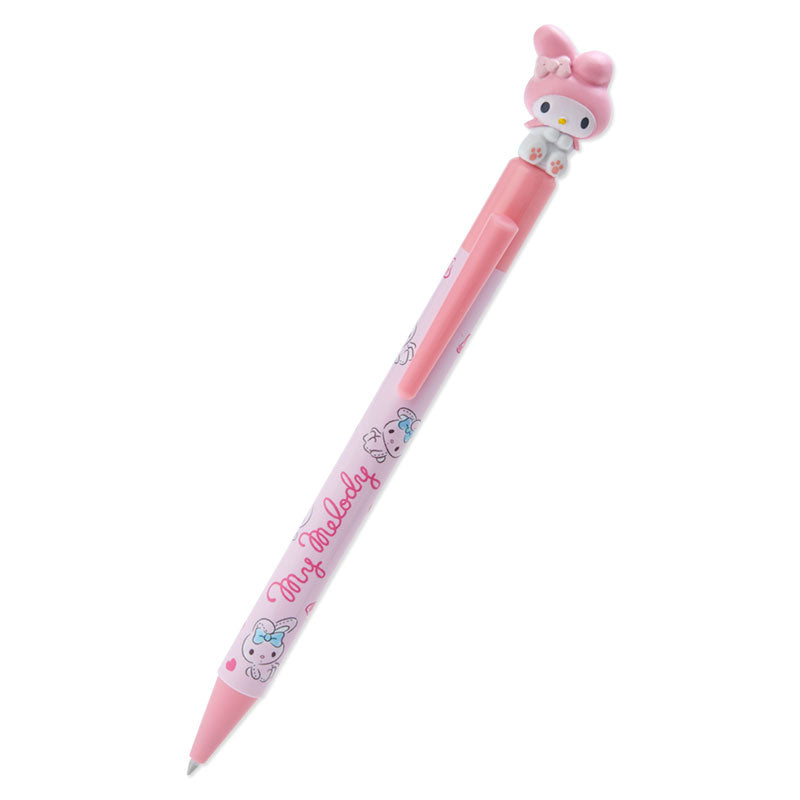 My Melody pen in use, writing on a notebook