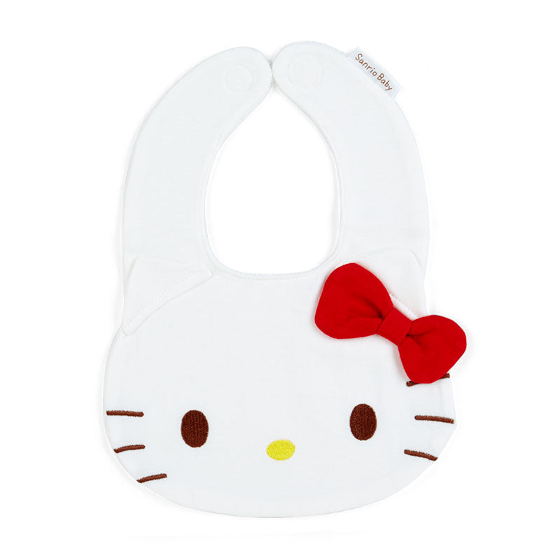 Hello Kitty baby bib with embroidered details, perfect for baby shower gifts