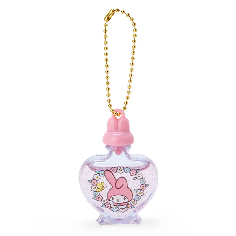 My Melody bag charm close-up, highlighting its character details and retro style