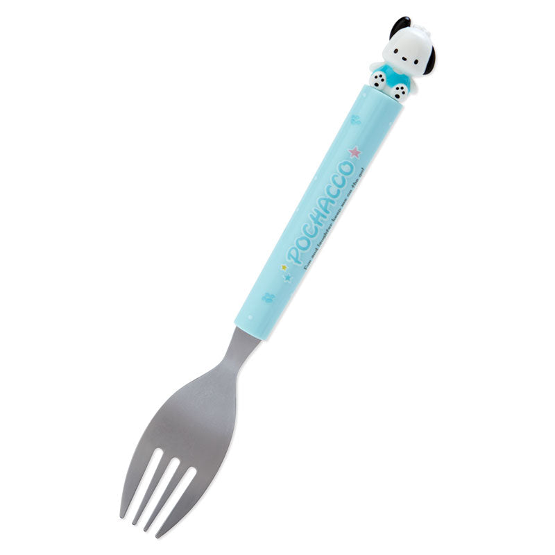Pochacco character fork with a colorful handle, perfect for kids' meals.